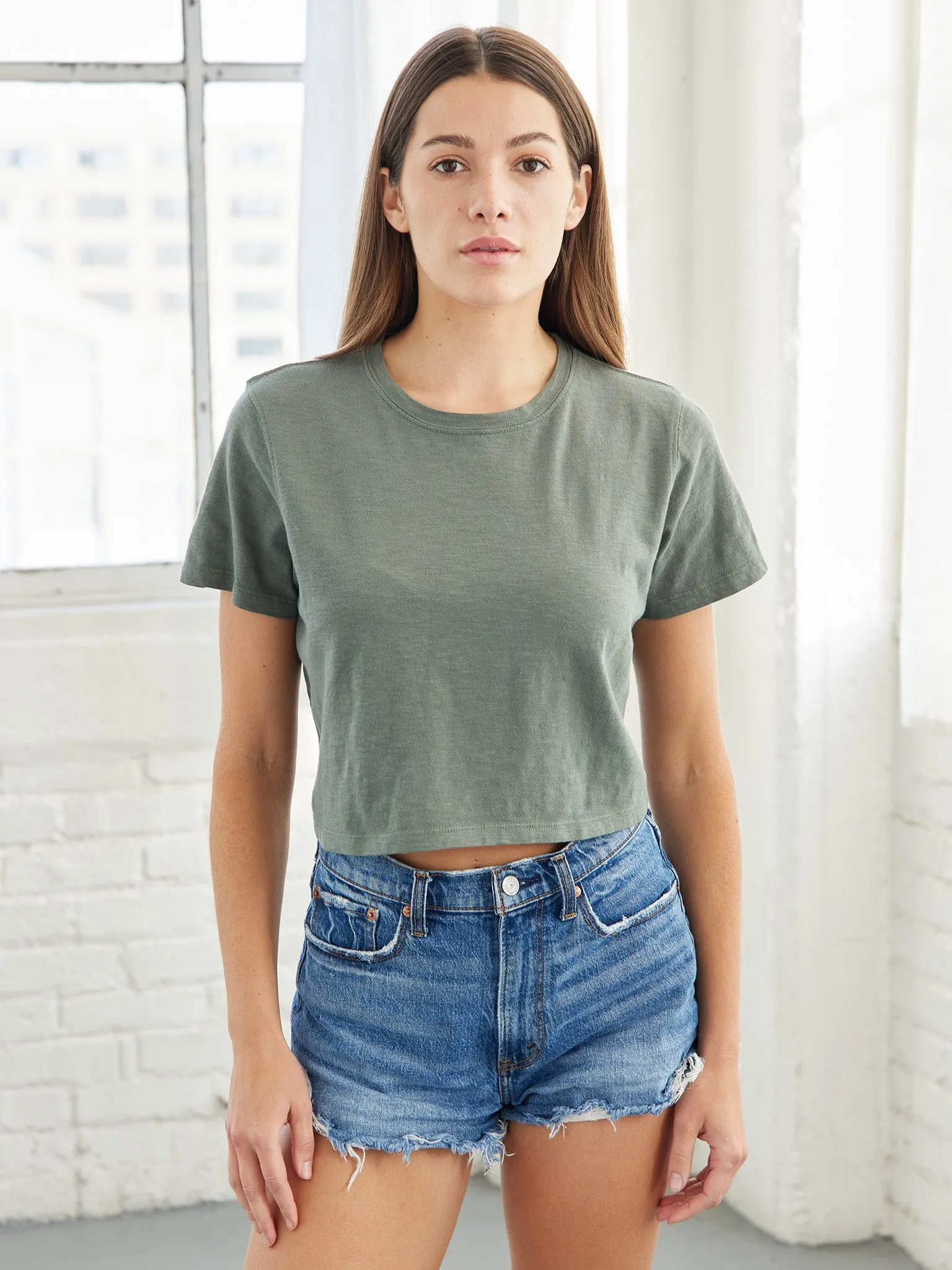 Vintage Jersey Crop Tee