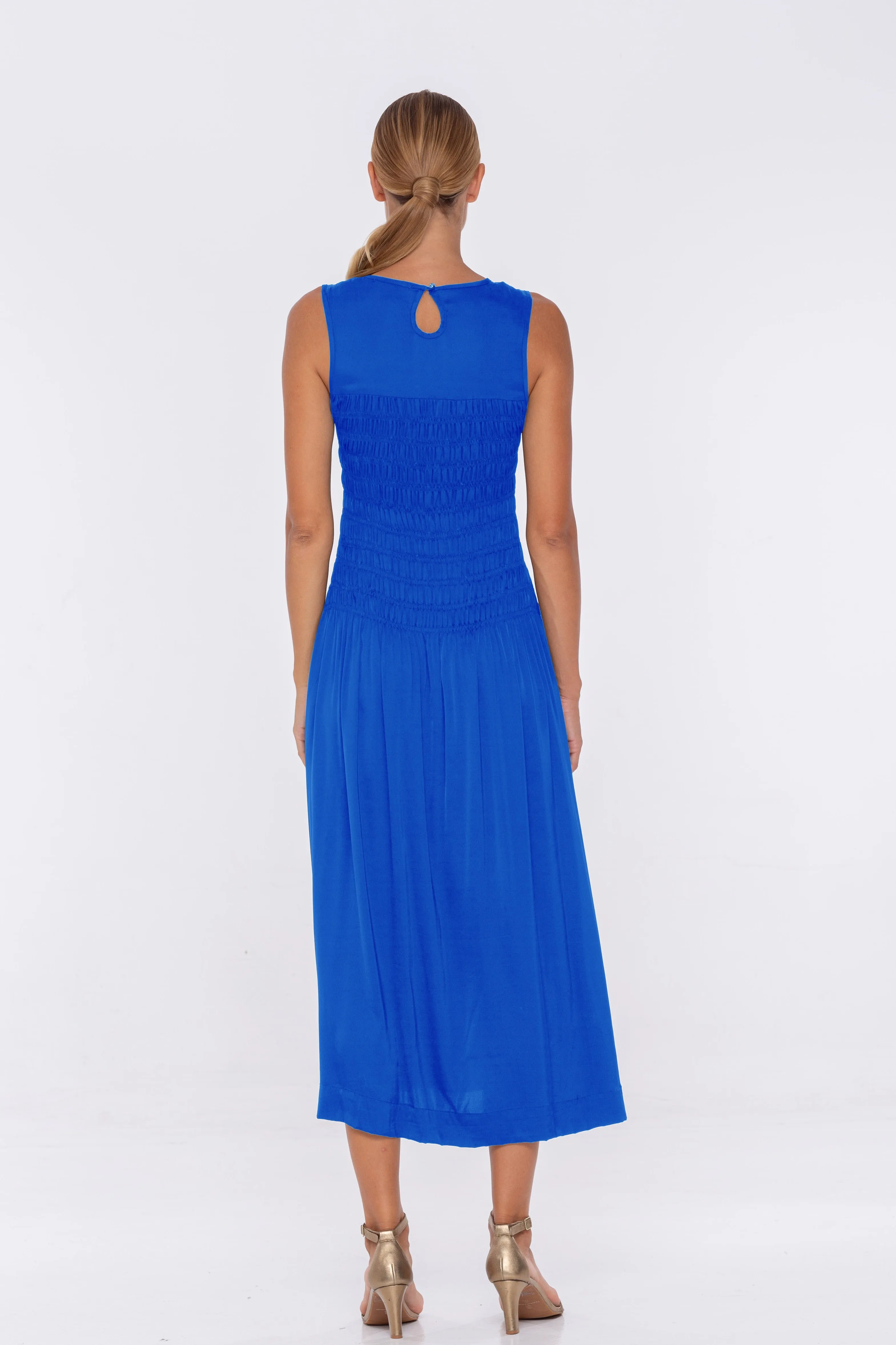 Will You Be Mine Dress - Cobalt