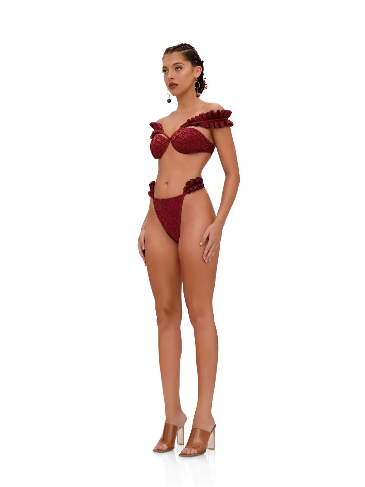 Wine Mulan Bikini