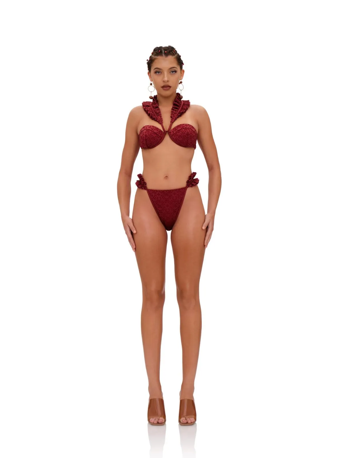 Wine Mulan Bikini