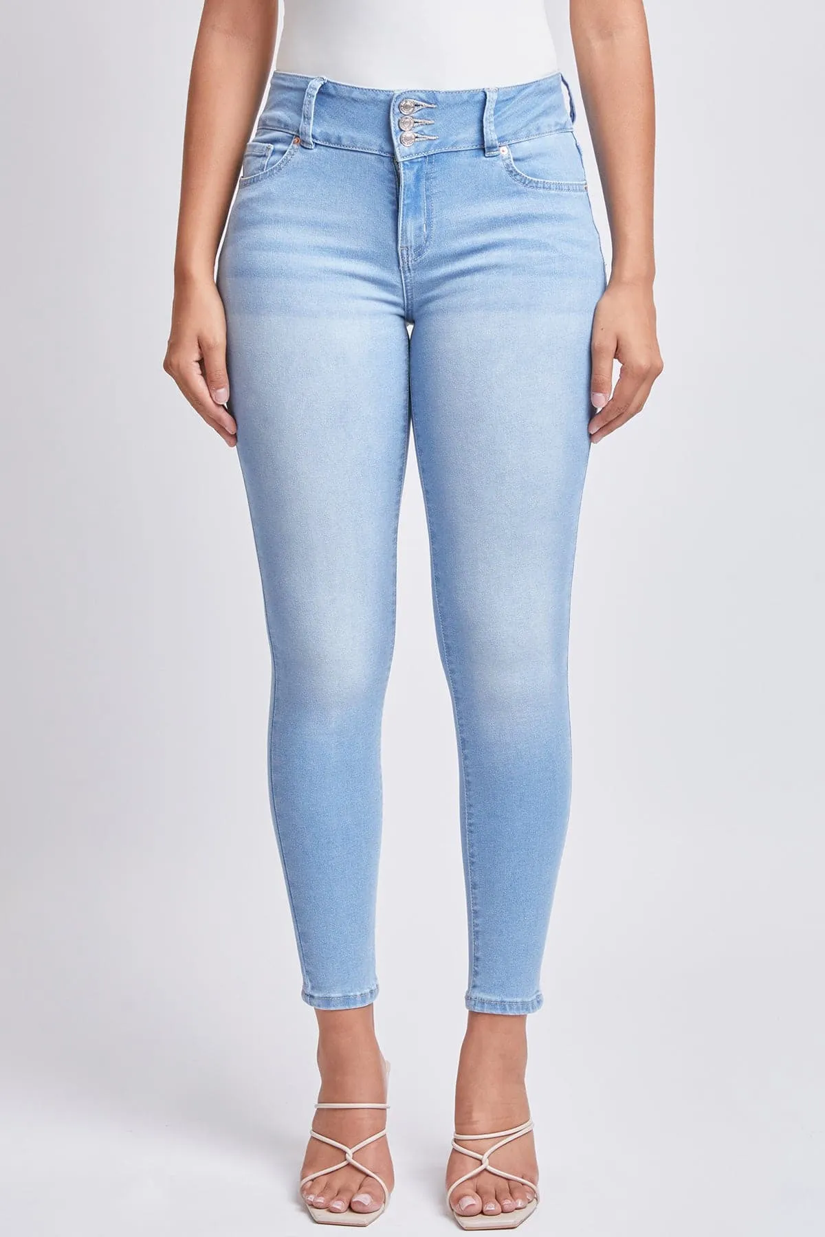 Women's Essential 3 Button Skinny Jeans