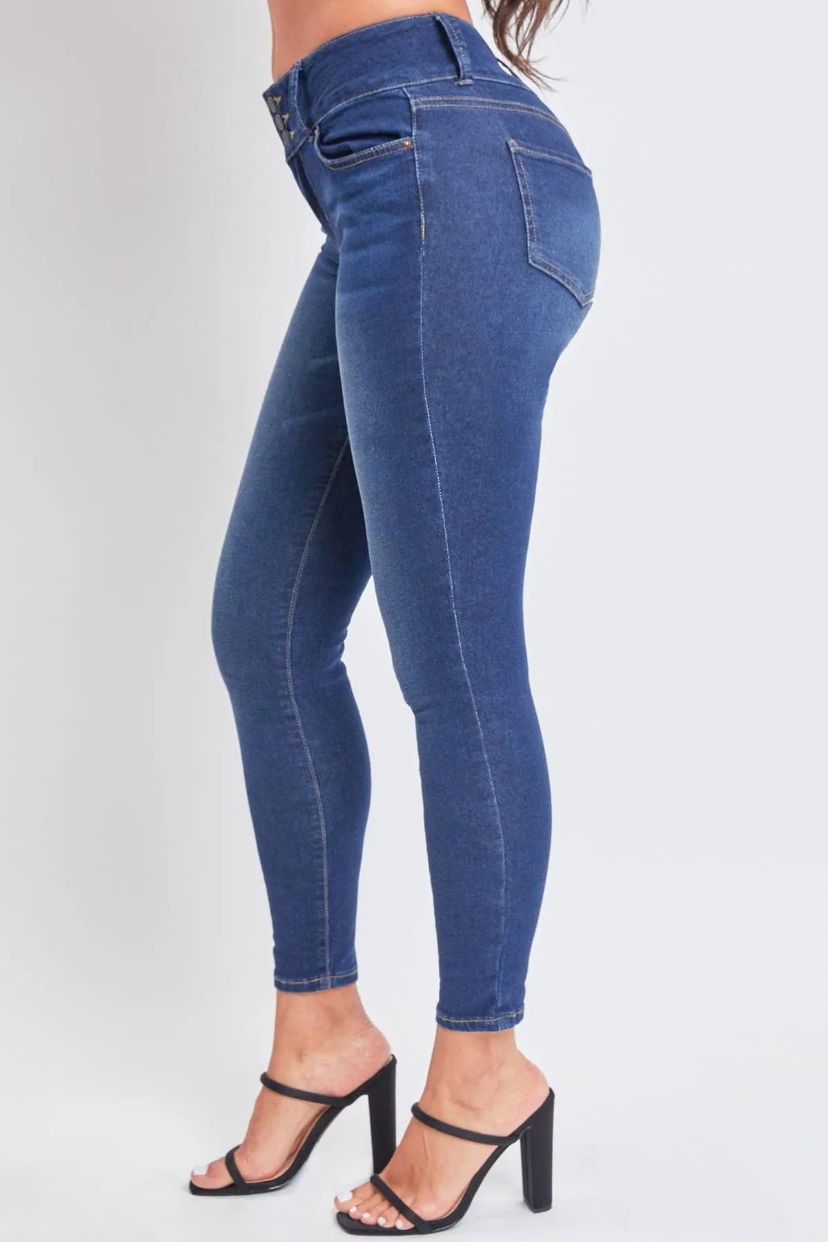 Women's Essential 3 Button Skinny Jeans