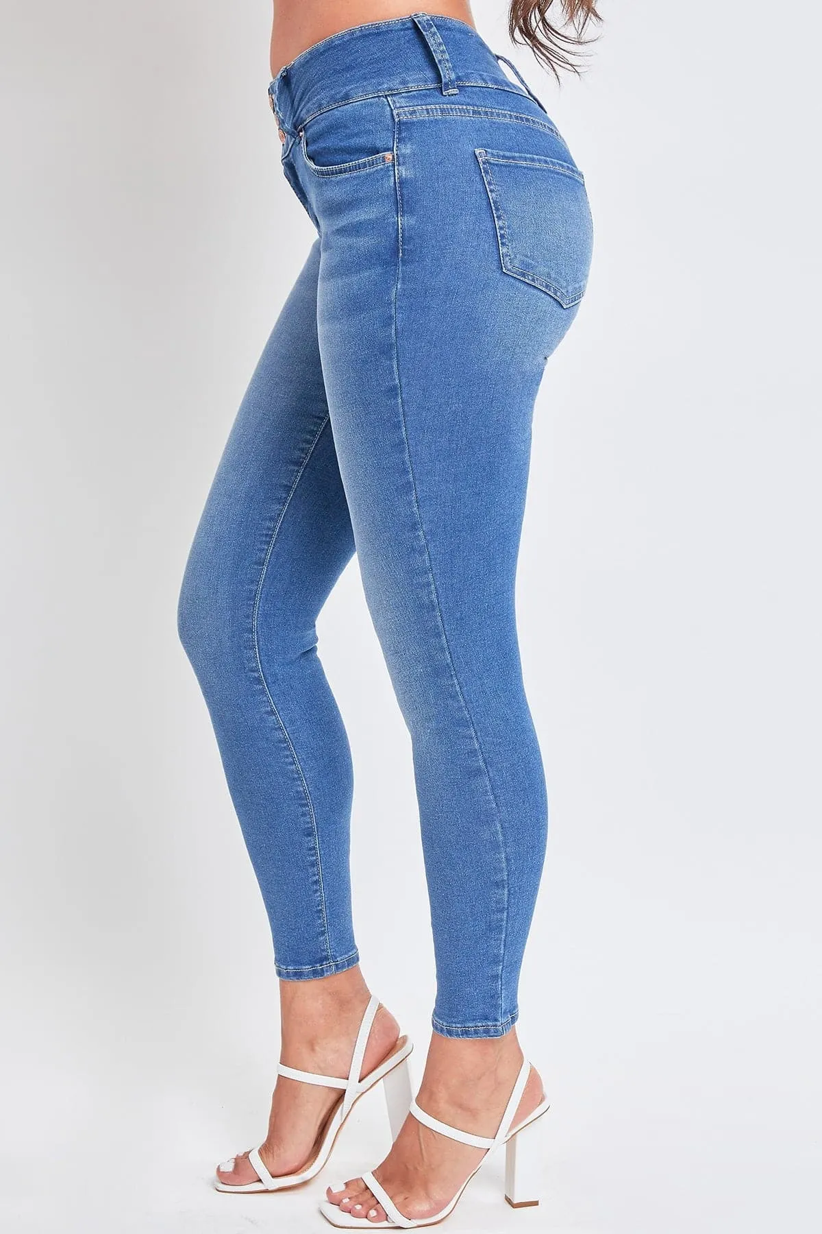 Women's Essential 3 Button Skinny Jeans